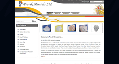 Desktop Screenshot of pravikmineralsltd.eworldtradefair.com