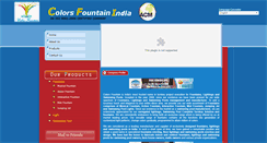 Desktop Screenshot of colorsfountainindia.eworldtradefair.com