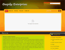 Tablet Screenshot of deepikaenterprises.eworldtradefair.com