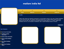 Tablet Screenshot of mailam-india.eworldtradefair.com